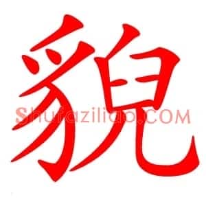 貎