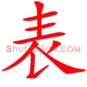 表
