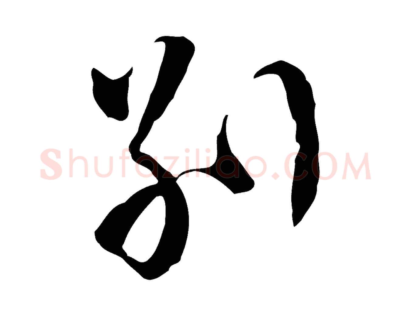 別毛笔行草写法,摘自明代文徵明与希古帖