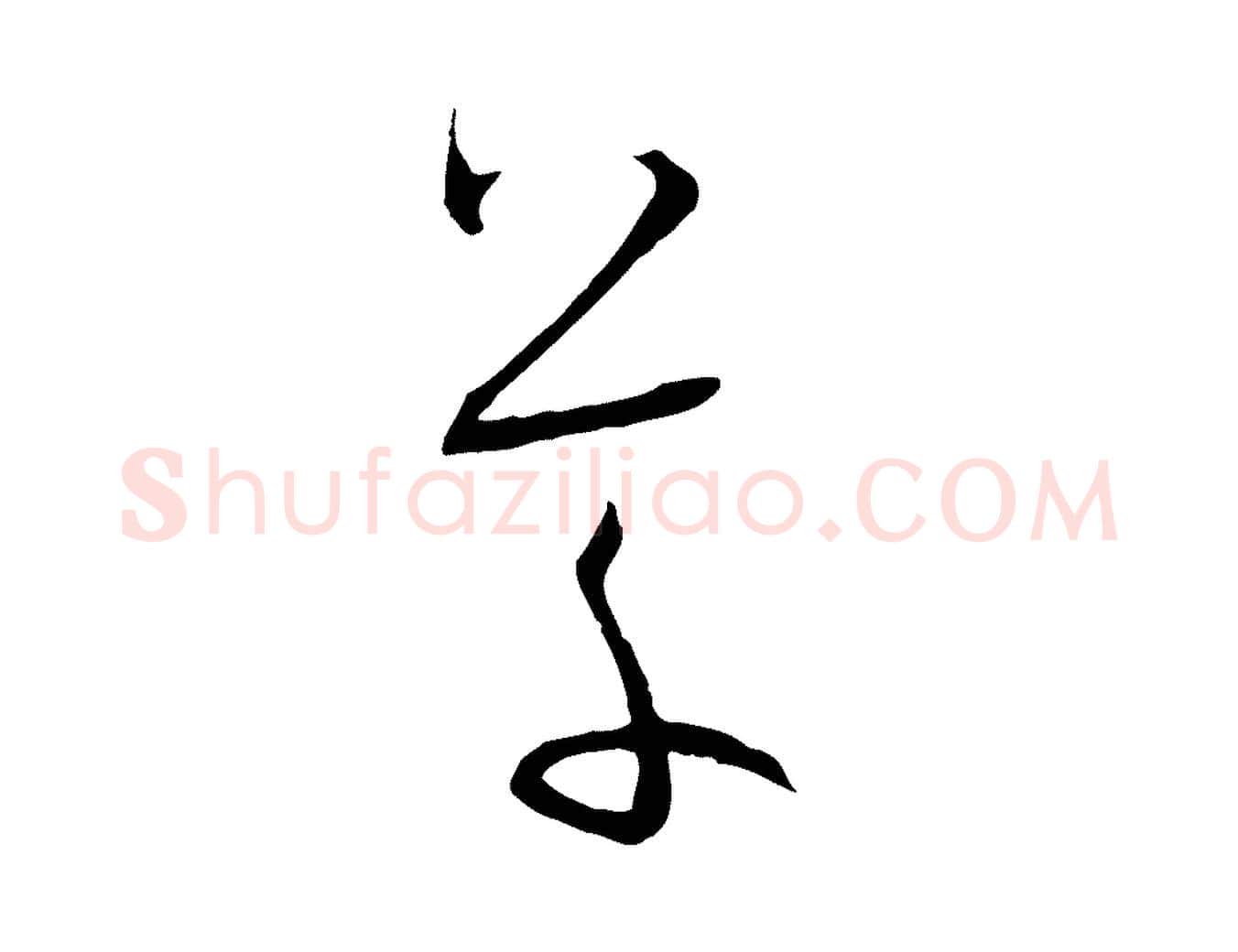 草毛笔草书写法,摘自唐代孙过庭书谱