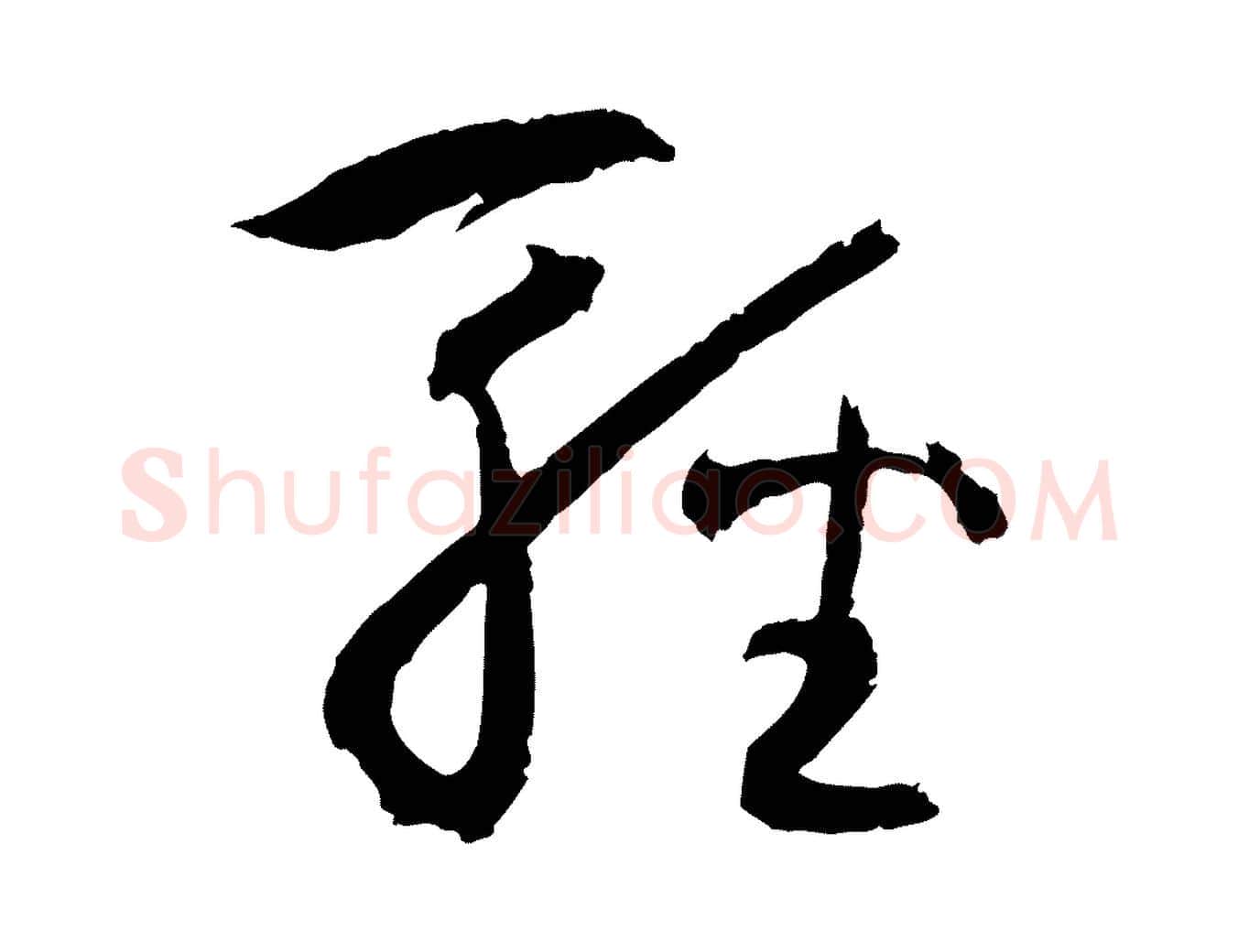 輕毛笔草书写法,摘自唐代孙过庭书谱