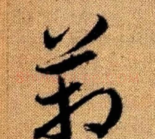 箱字赵孟頫毛笔草书写法,摘自真草千字文