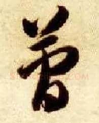 简毛笔草书写法,摘自隋智永真草千字文