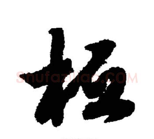 桓字赵构毛笔草书书法写法,摘自赵构毛笔草书书法作品
