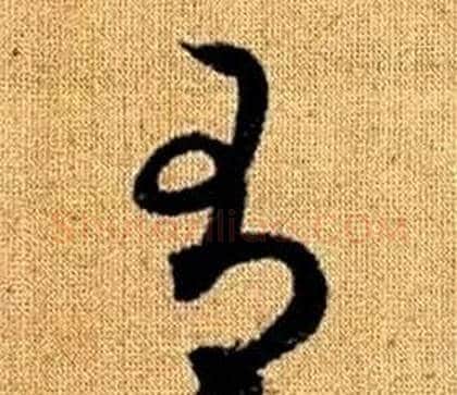 有字赵孟頫毛笔草书写法,摘自真草千字文