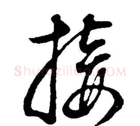 接字董其昌毛笔草书书法写法,摘自邵康节先生自署无名公传