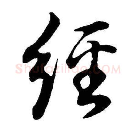 經字董其昌毛笔草书书法写法,摘自邵康节先生自署无名公传