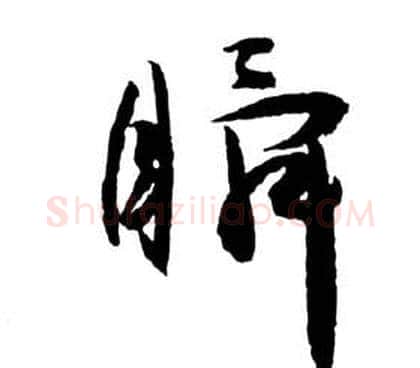瞬字祝枝山毛笔草书书法写法,摘自前赤壁赋