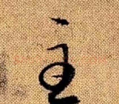 主字赵孟頫毛笔草书写法,摘自真草千字文