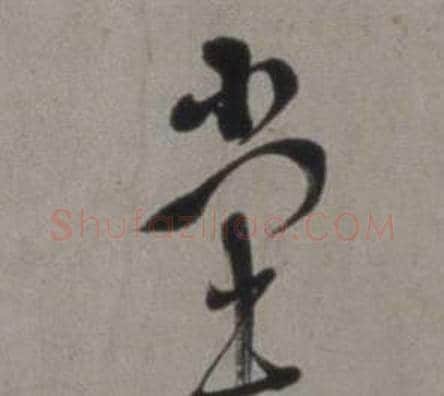 堂字徐渭毛笔草书书法写法,摘自行草书诗卷