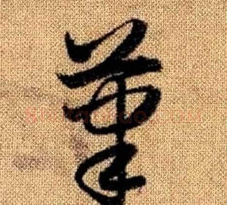 筆字赵孟頫毛笔草书写法,摘自真草千字文