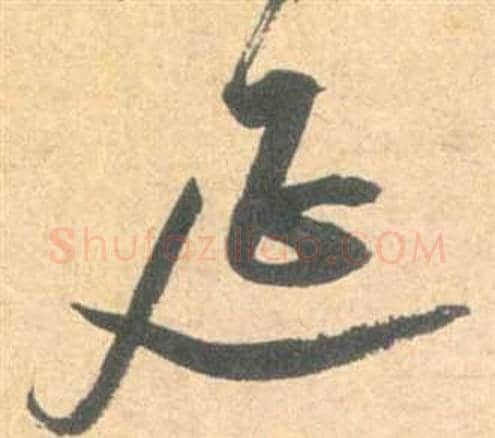 延字祝枝山毛笔草书书法写法,摘自云江记