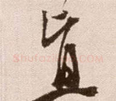 直字徐渭毛笔草书书法写法,摘自论书法卷