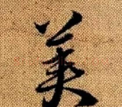 美字赵孟頫毛笔草书写法,摘自真草千字文