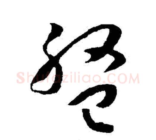 盤字孙过庭毛笔草书书法写法,摘自孙过庭毛笔草书书法作品
