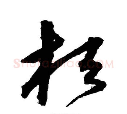 桓字沈粲毛笔草书书法写法,摘自沈粲毛笔草书书法作品