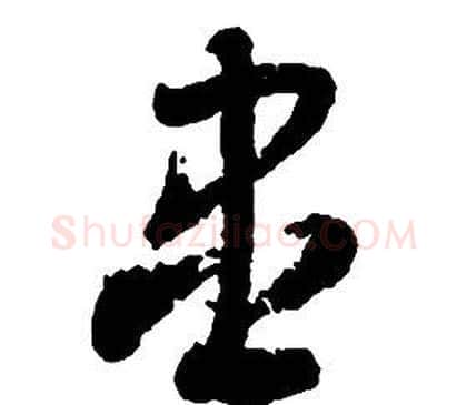 盡字启功毛笔草书书法写法,摘自千字文