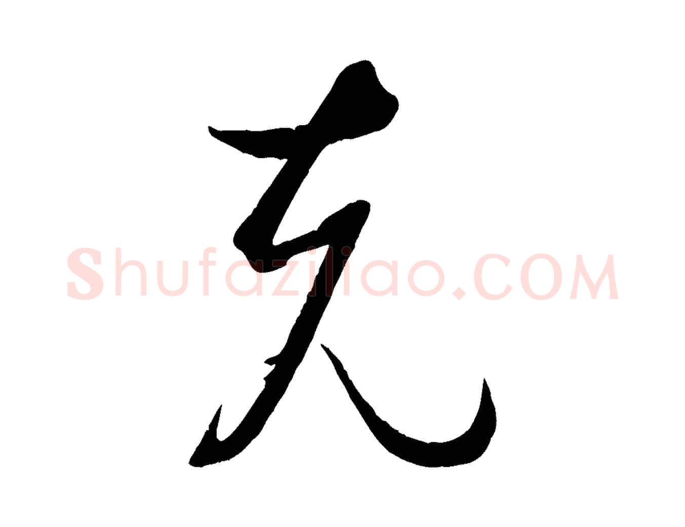 克毛笔草书写法,摘自唐代孙过庭书谱