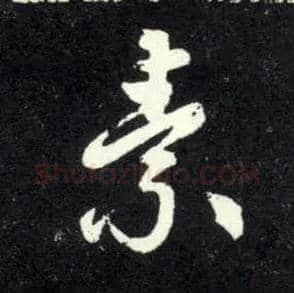 素毛笔草书写法,摘自元赵孟頫天冠山诗帖