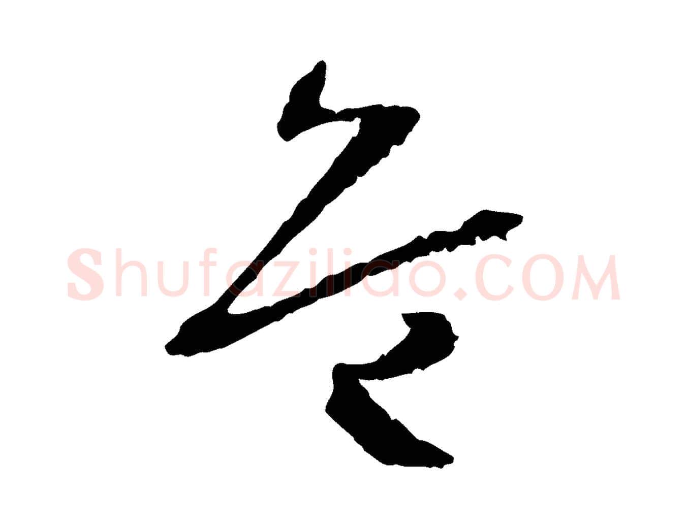 危毛笔草书写法,摘自唐代孙过庭书谱