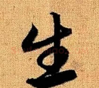 生字赵孟頫毛笔草书写法,摘自真草千字文