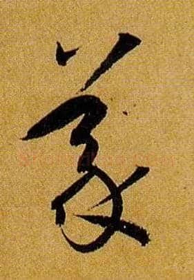 义毛笔草书写法,摘自唐孙过庭书谱