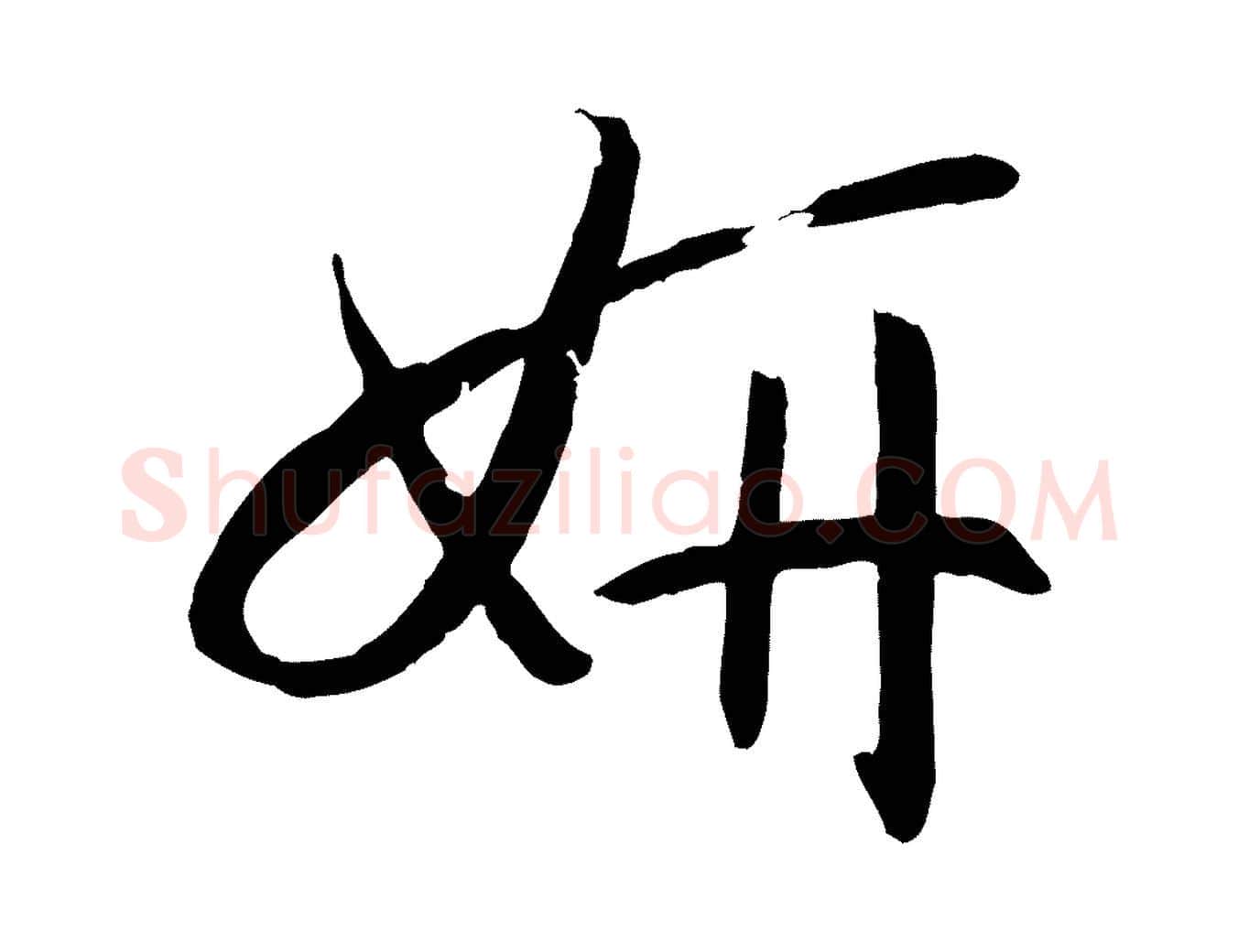妍毛笔草书写法,摘自唐代孙过庭书谱