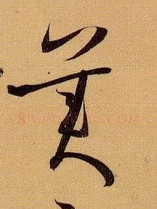 美毛笔草书写法,摘自唐孙过庭书谱