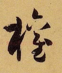 权毛笔草书写法,摘自唐孙过庭书谱