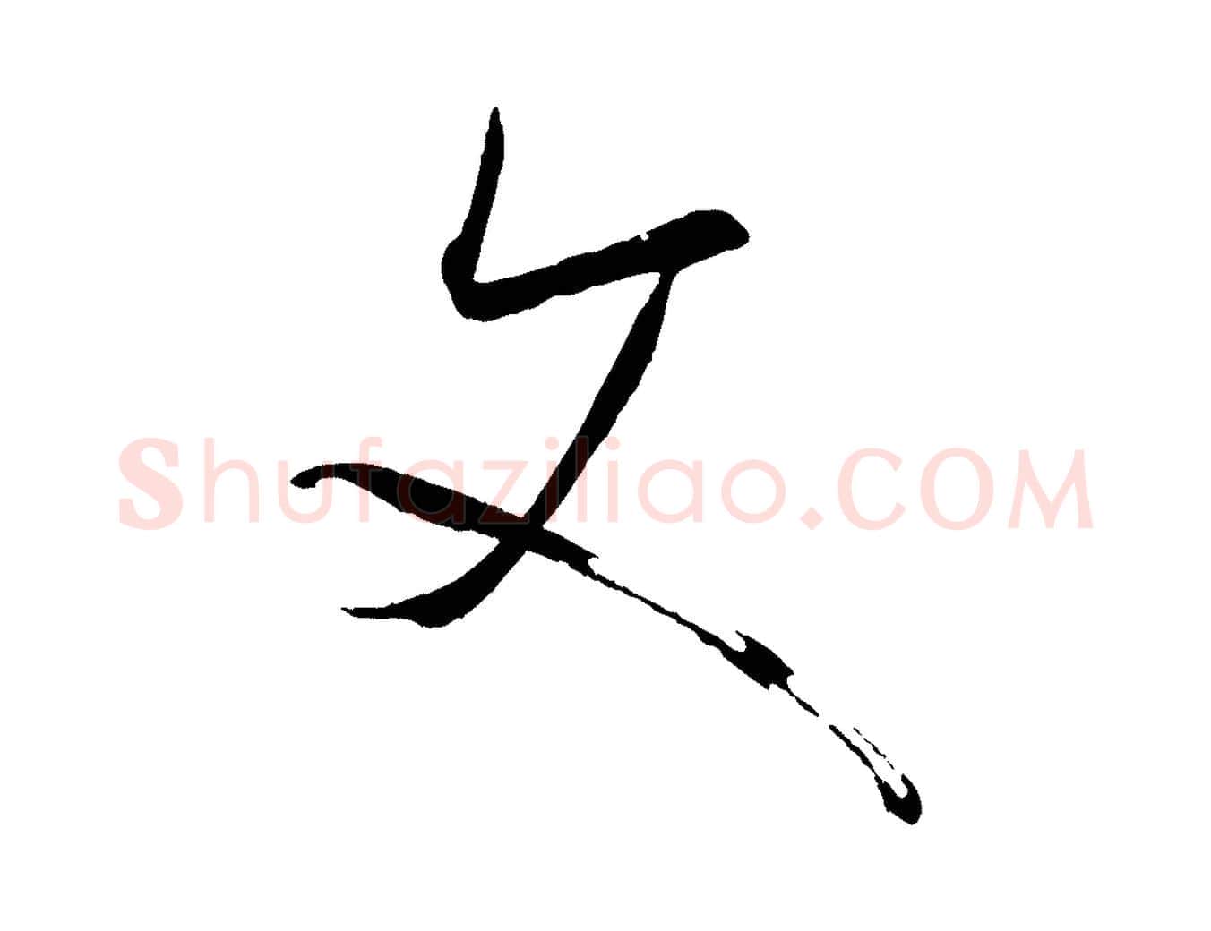 文毛笔草书写法,摘自唐代孙过庭书谱