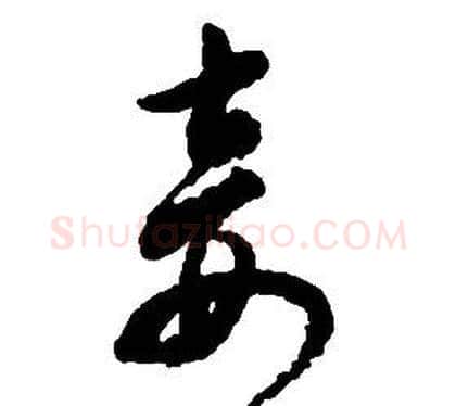 妾字启功毛笔草书书法写法,摘自千字文