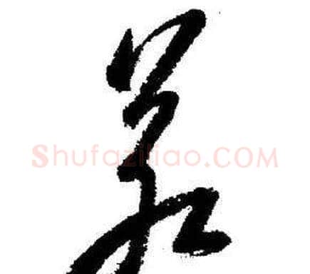 若字启功毛笔草书书法写法,摘自临苏轼诗文帖