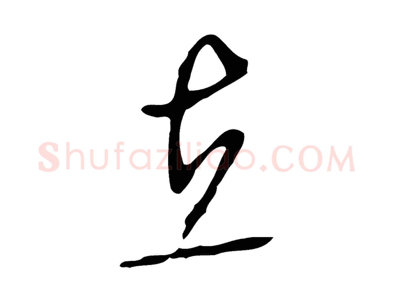 在毛笔行草写法,摘自明代文徵明与希古帖