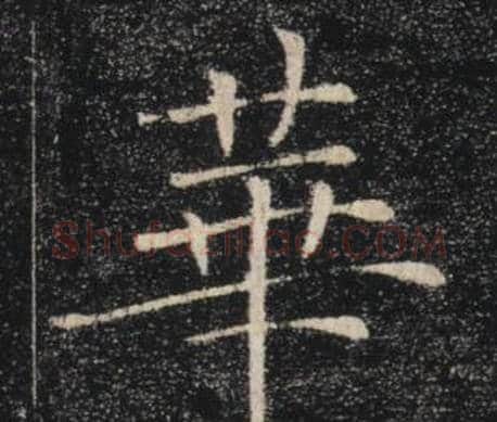 華字褚遂良毛笔楷书书法写法,摘自雁塔圣教序