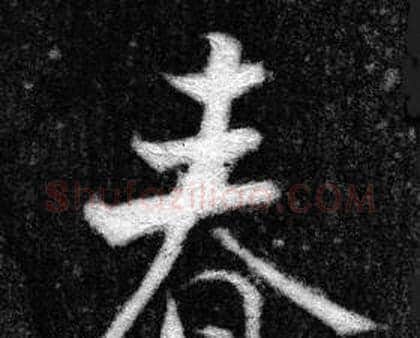 春字张即之毛笔楷书书法写法,摘自王友度墓志