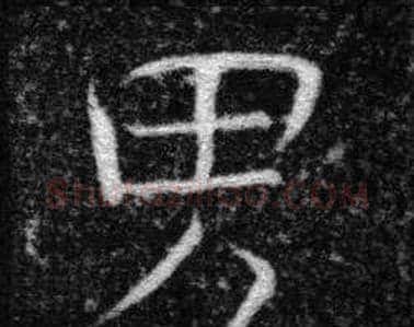 男字张即之毛笔楷书书法写法,摘自王友度墓志