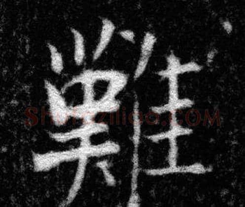 難字张即之毛笔楷书书法写法,摘自王友度墓志