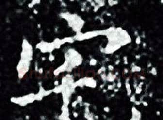 宅字王羲之毛笔小楷写法,摘自王羲之毛笔小楷作品