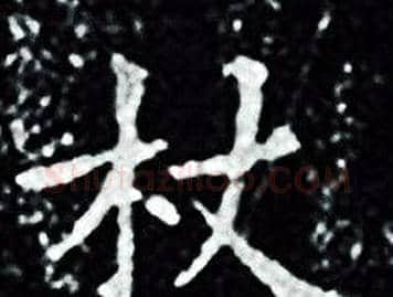 杖字王羲之毛笔小楷写法,摘自王羲之毛笔小楷作品