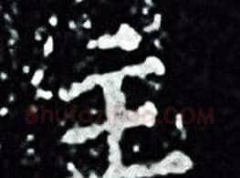 主字王羲之毛笔小楷写法,摘自王羲之毛笔小楷作品
