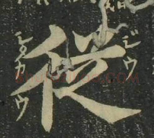 從字姜立纲毛笔楷书书法写法,摘自四体千字文