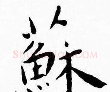 蘇字王宠毛笔小楷书法写法,摘自王宠毛笔小楷书法作品