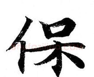 保字钟绍京佚名毛笔小楷书法写法,摘自灵飞经