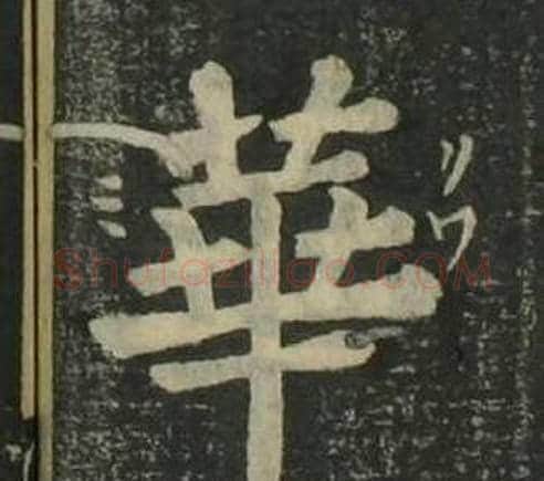 華字姜立纲毛笔楷书书法写法,摘自四体千字文