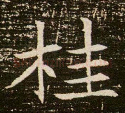 桂字杨秀毛笔小楷书法写法,摘自董美人墓志铭