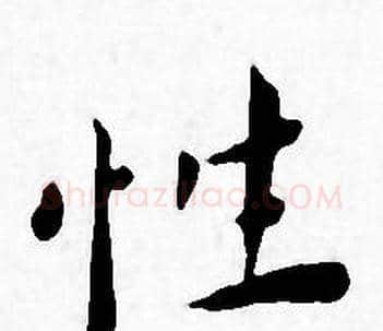 性字王宠毛笔小楷书法写法,摘自王宠毛笔小楷书法作品
