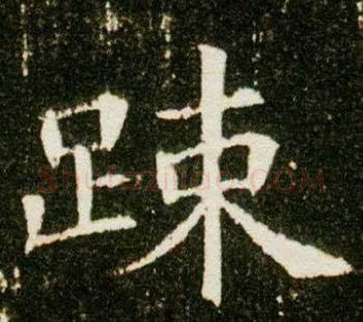 疏字杨秀毛笔小楷书法写法,摘自董美人墓志铭