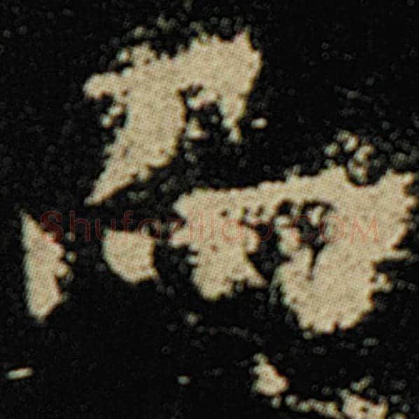 欧阳询毛笔楷书而字的写法,摘自欧阳询书法作品化度寺碑