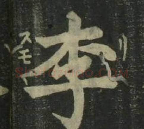 李字姜立纲毛笔楷书书法写法,摘自四体千字文
