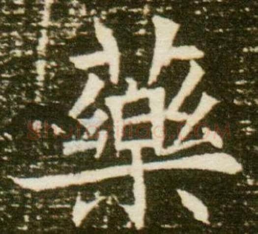 藥字杨秀毛笔小楷书法写法,摘自董美人墓志铭
